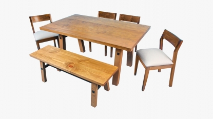 Comedor Paris-Benjamín con 6 sillas y banca