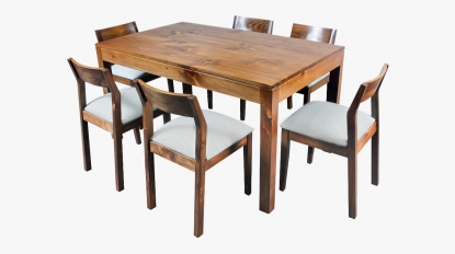 Comedor Lineal-Benjamín con 6 sillas