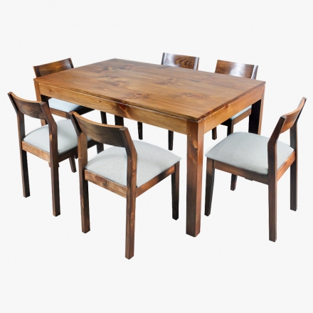 Comedor Lineal-Benjamín con 6 sillas