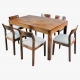Comedor Lineal-Benjamín con 6 sillas