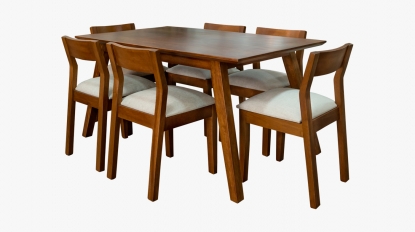 Comedor Mesa Vintage con 6 sillas Benjamín Pino
