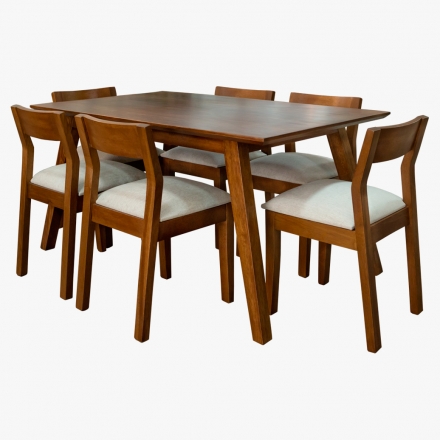 Comedor Mesa Vintage con 6 sillas Benjamín Pino