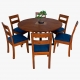 Comedor Mesa Redonda con 6 Sillas Paola