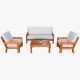 Living 3-1-1 con mesa natural